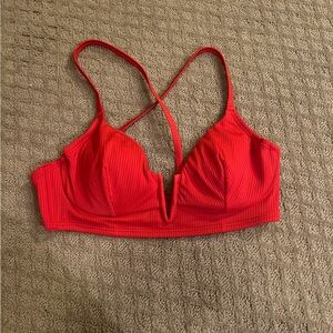 Red Women's Padded & Wired bikini top